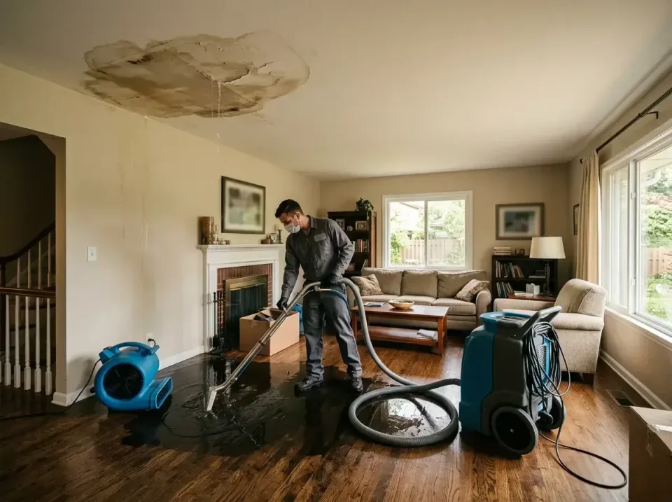 attic-pipe-burst-ceiling-drip-008 — frequently asked questions, Water Damage Restoration & Carpet Care in Fairfield, IL